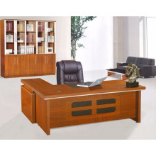 2015 hot sale melamine modern L-type office table with side table